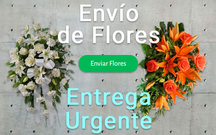 Envío de coronas funerarias urgente a los tanatorios, funerarias o iglesias de Las Palmas